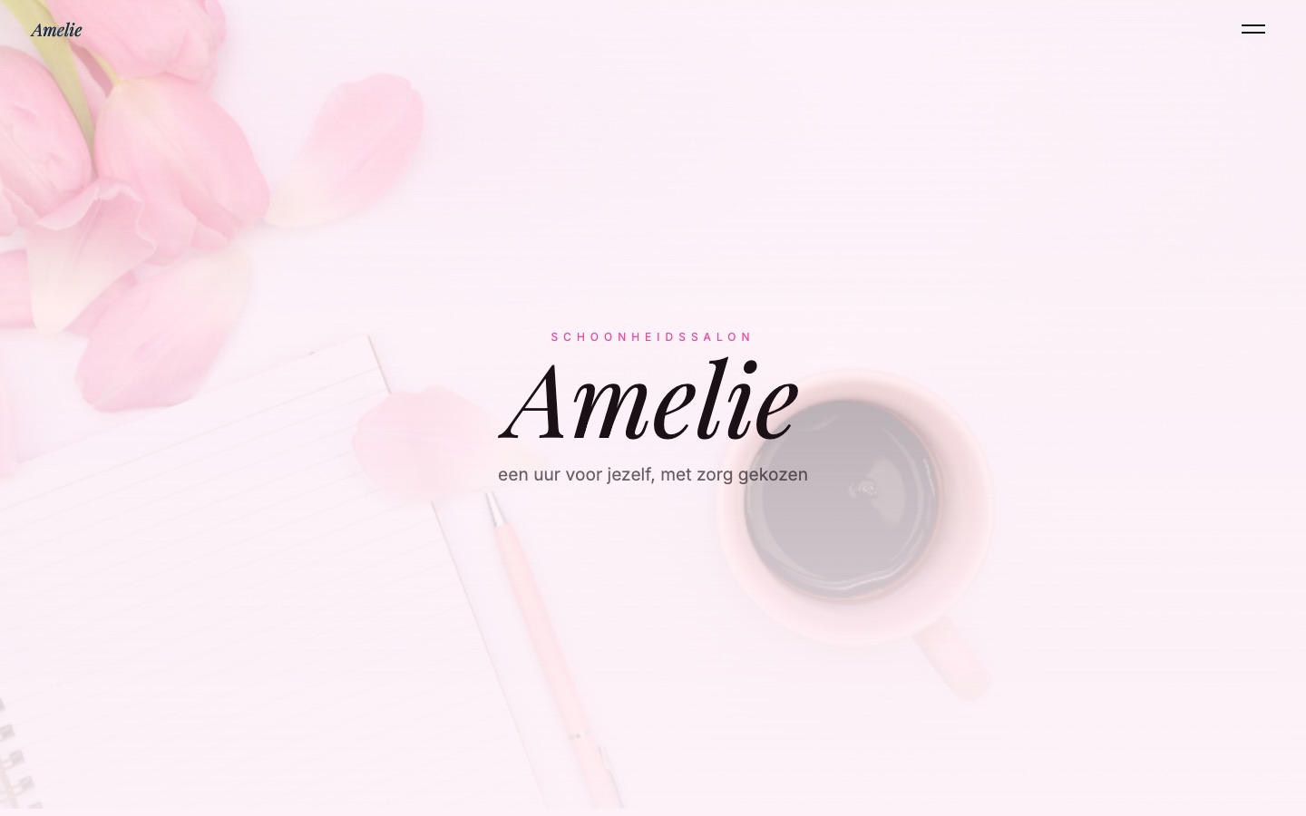 Signature-voorbeeld: Salon Amelie